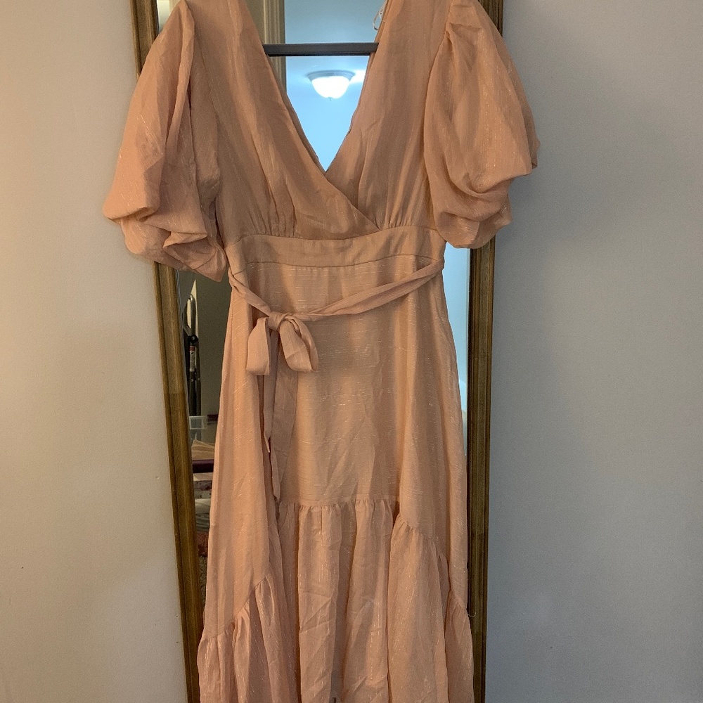 Pink MIDI dress